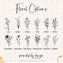 Load image into Gallery viewer, Personalised Wooden Baby Box | Choose Your Flower Design
