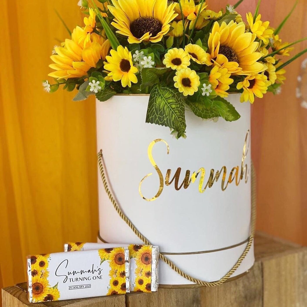 Sunflower Chocolate Wrappers