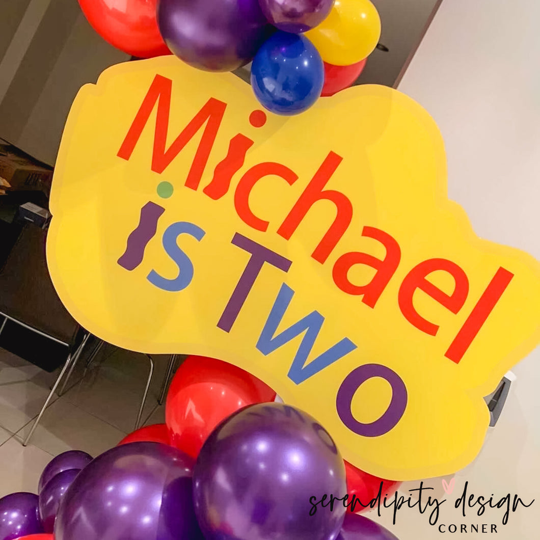 The Wiggles Logo Birthday Sign