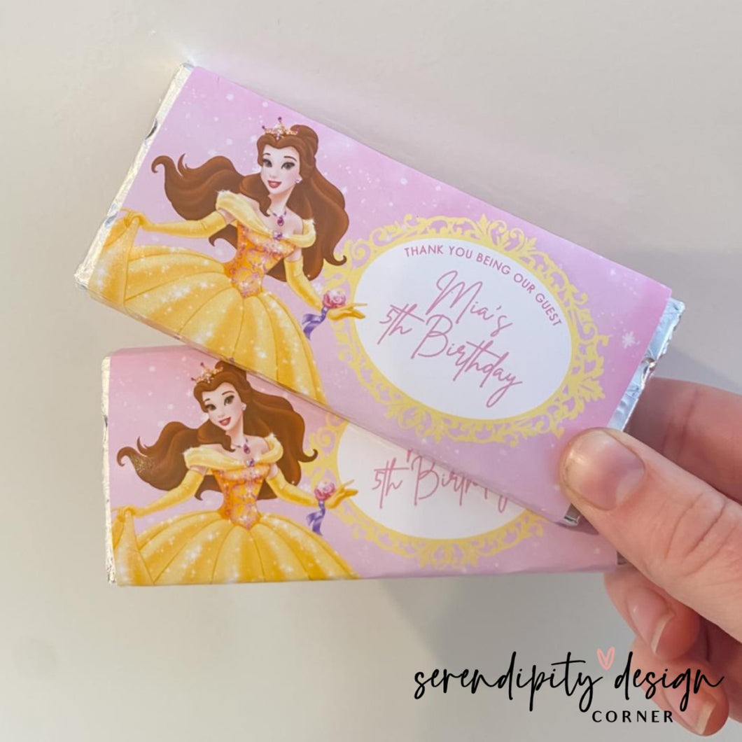 Beauty and The Beast Belle Chocolate Wrappers