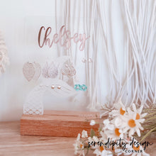 Load image into Gallery viewer, Personalised Acrylic Earring Stand - Mermaid
