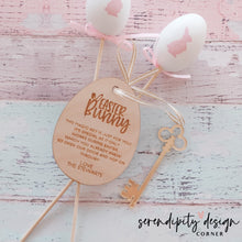 Load image into Gallery viewer, Personalised Easter Bunny Magic House Key
