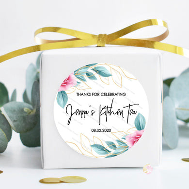 Personalised Kitchen Tea Stickers