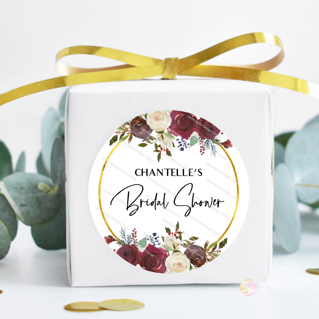 Personalised Bridal Shower Stickers