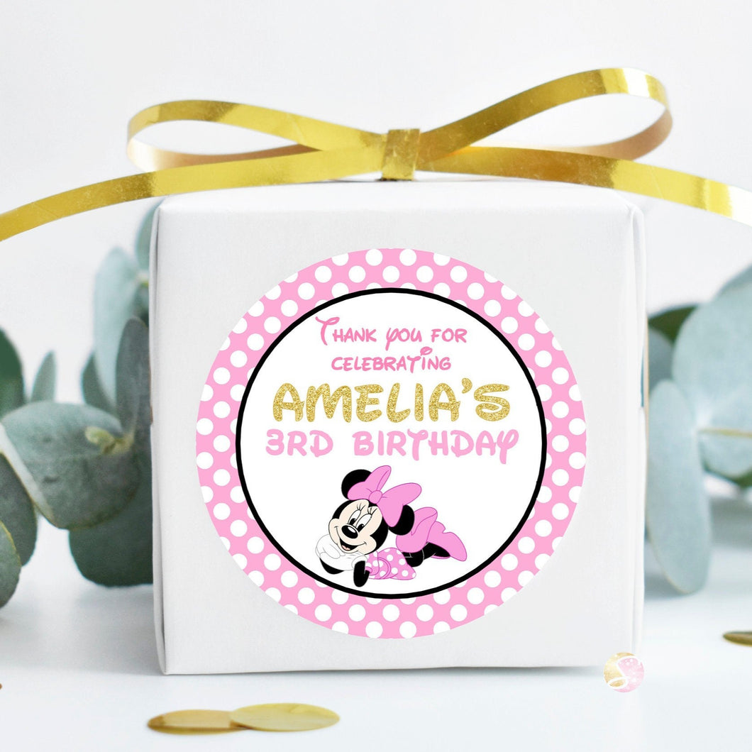 Minnie Mouse Birthday Stickers