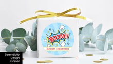 Load image into Gallery viewer, Superhero Birthday Party Pop Top Labels

