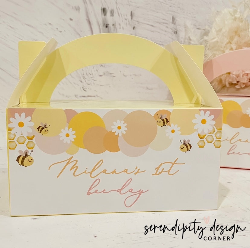 Bee Balloons Party Treat Favour Boxes
