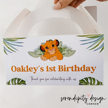 Load image into Gallery viewer, Lion King Party Treat Favour Boxes
