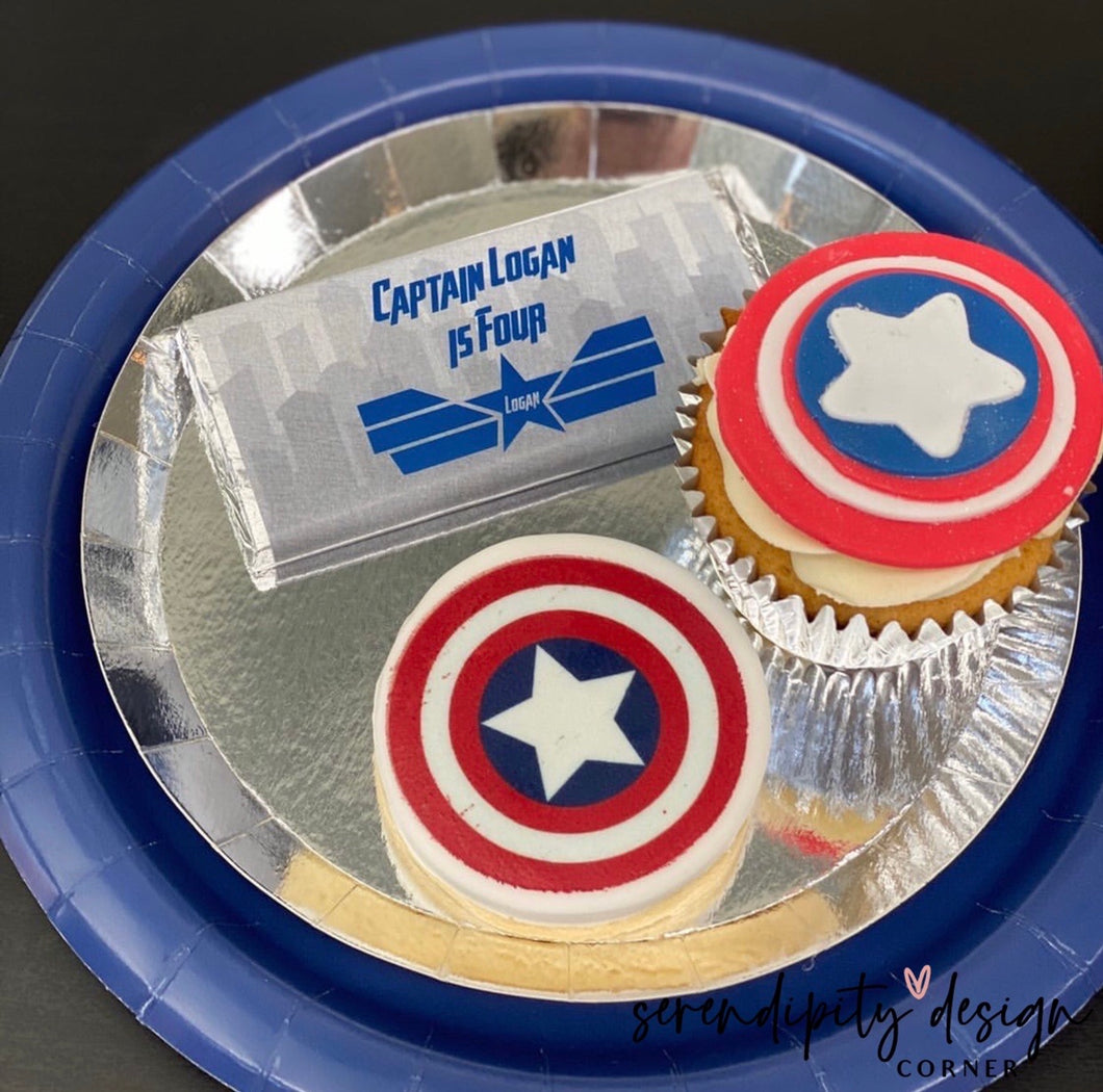 Captain America Avenger Chocolate Wrappers