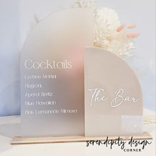 Load image into Gallery viewer, Double Half Arch Bar Sign
