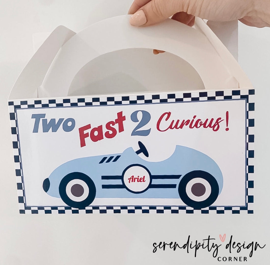 2 Fast 2 Curious Party Treat Favour Boxes