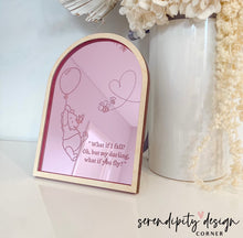 Load image into Gallery viewer, Winnie The Pooh Bedroom Decor Sign | Wooden Mirror Kids Nursery Decoration | Winnie The Pooh Frame
