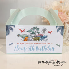 Load image into Gallery viewer, Dinosaur Party Treat Favour Boxes
