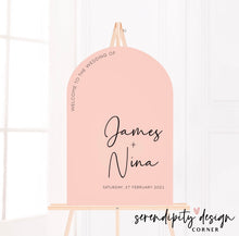 Load image into Gallery viewer, A1 Wedding Arch Welcome Sign
