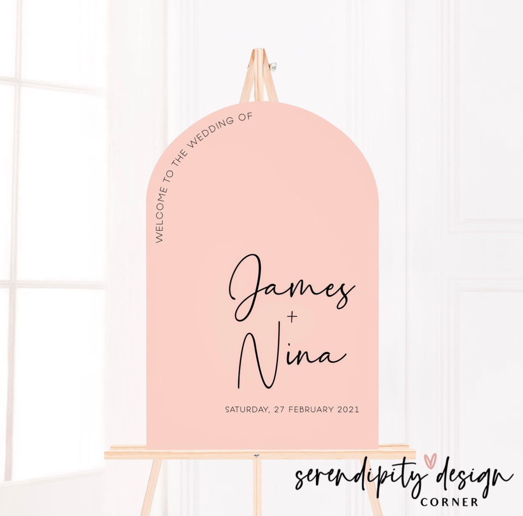 A1 Wedding Arch Welcome Sign