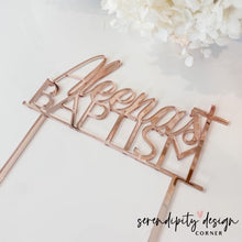 Load image into Gallery viewer, Baptism Christening Cake Topper
