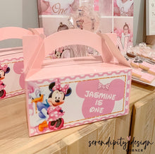 Load image into Gallery viewer, Minnie Mouse Party Treat Favour Boxes
