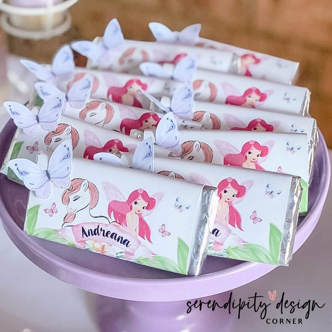Unicorn & Fairy Chocolate Wrappers