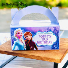 Load image into Gallery viewer, Frozen Party Treat Favour Boxes

